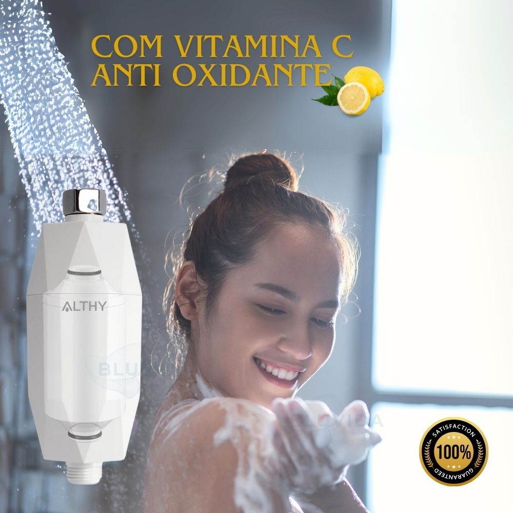 Banho com liberação de Vitamina C e redução de cloro