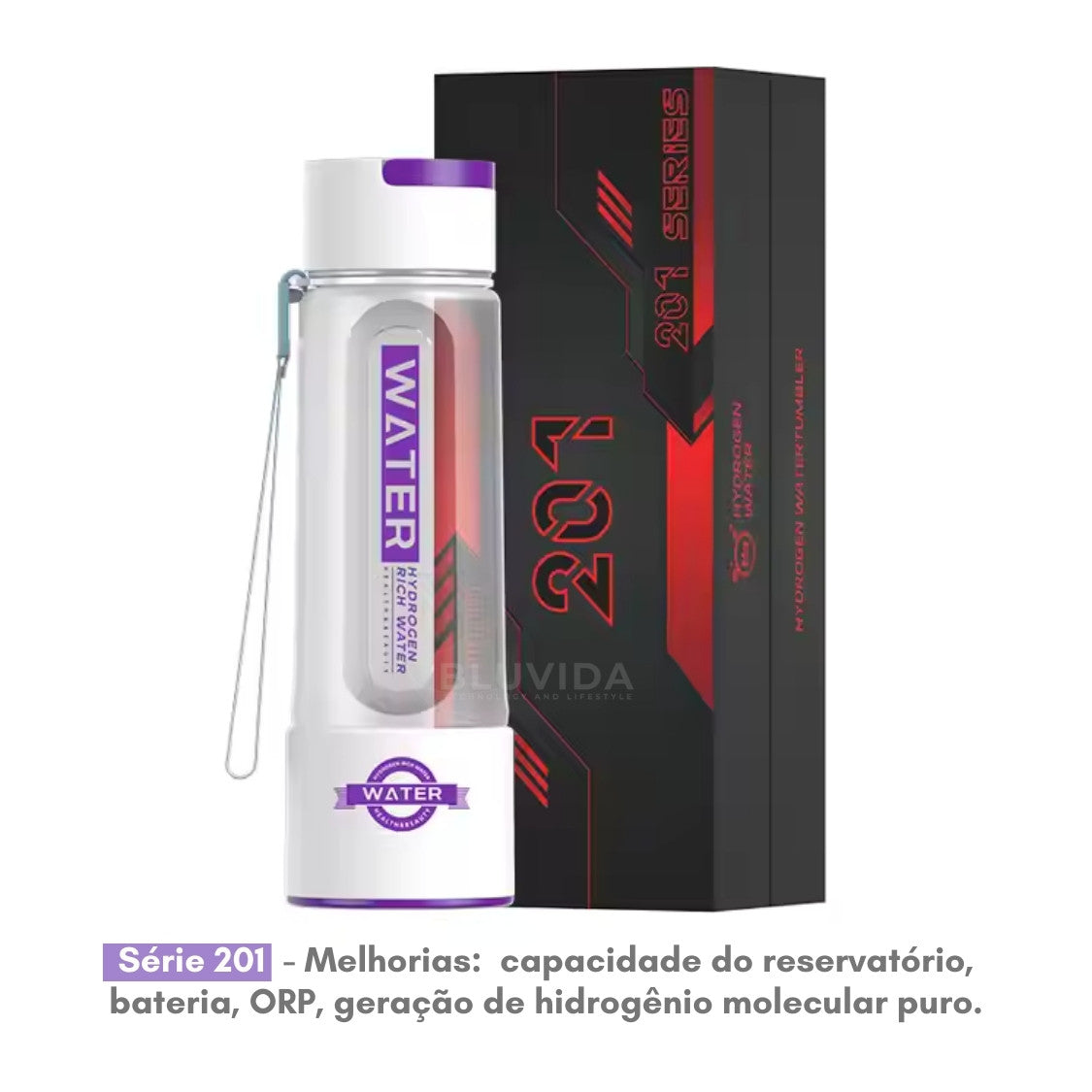 Garrafa de hidrogênio molecular | 4000 ppb (série 201 - TRITAN)