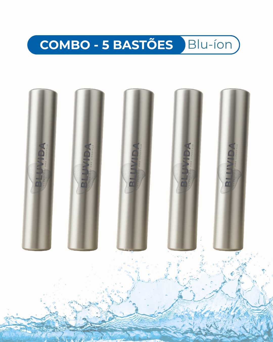 Combo com 5 bastões 10 litros | Blu-íon – Bluvida