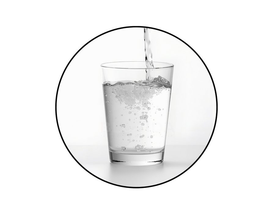 Melhora instantânea no sabor e odor da água