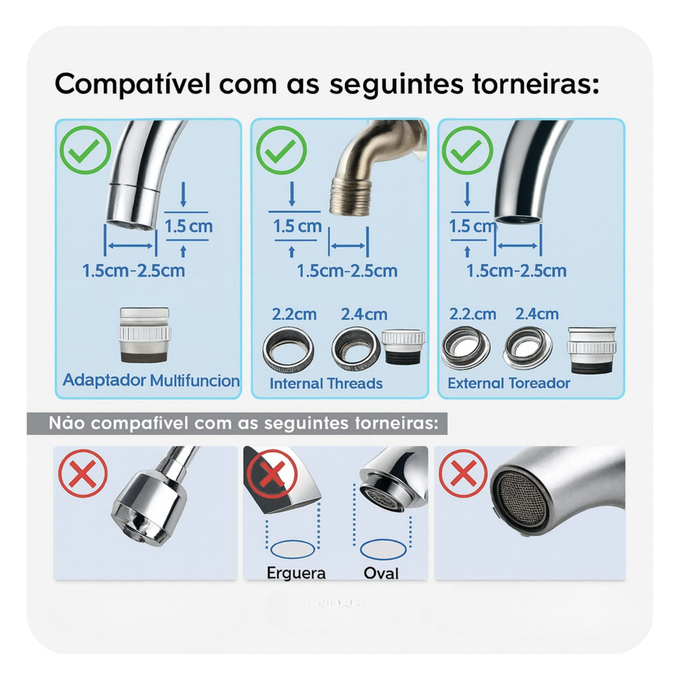 É compatível com minha torneira?