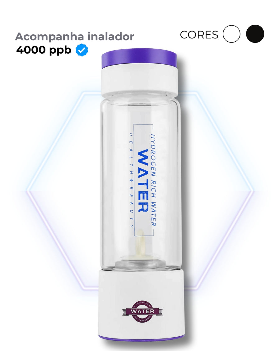 Garrafa de Hidrogênio Molecular 4000ppb H.W. Bluvida | Série 201 – VIDRO