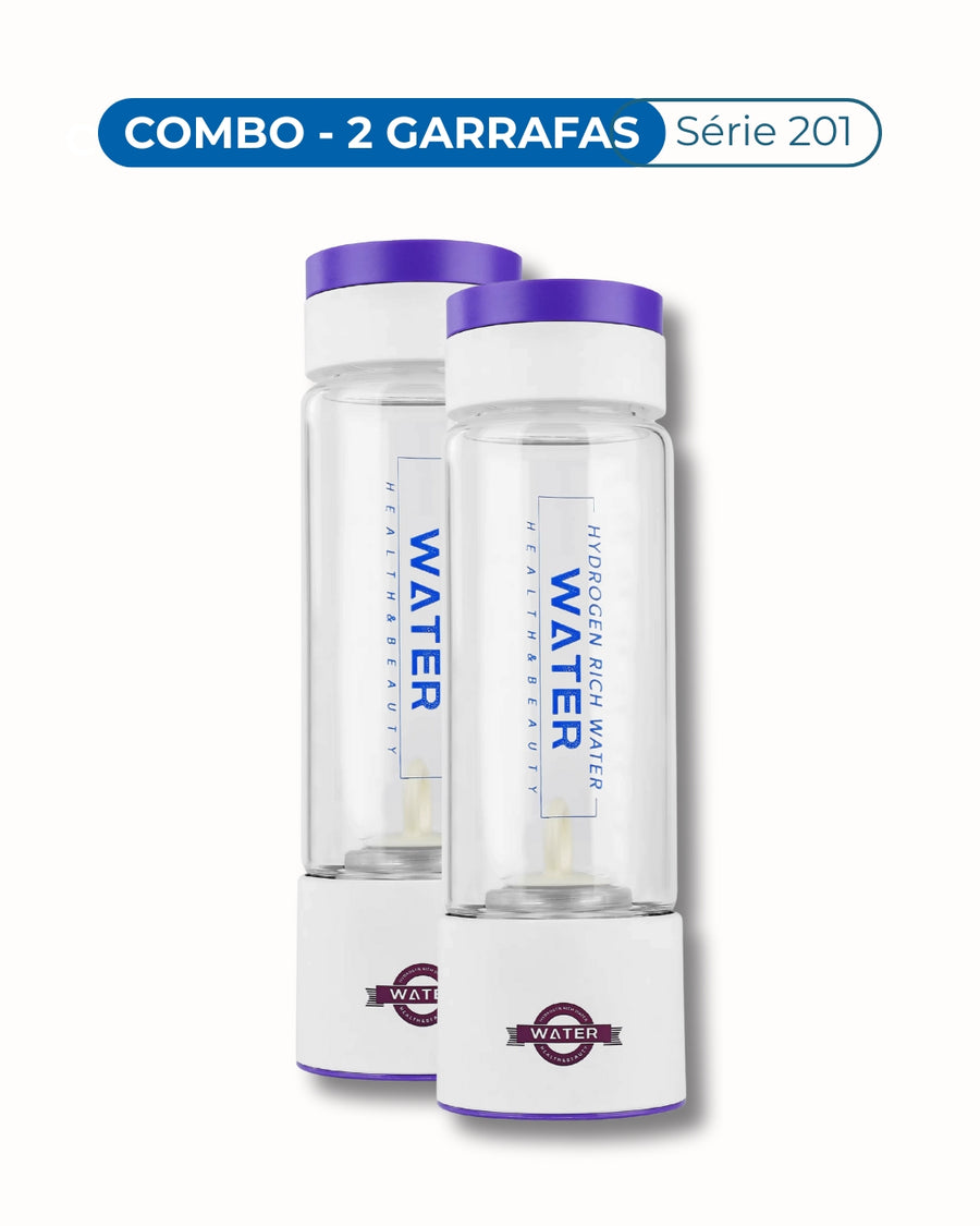 Combo com 2 Garrafas de Hidrogênio Molecular 4000ppb | Série 201 – VIDRO