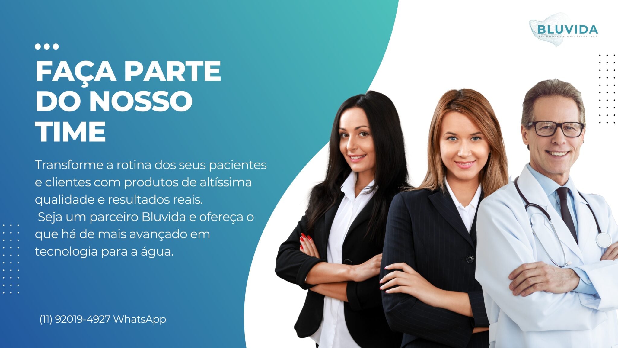 Faça parte do nosso time Bluvida